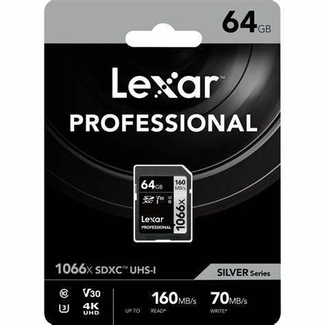 LEXAR SDXC UHS-I 1066X V30 64GB - Grande Marvin