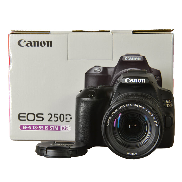 CANON EOS 250D + 18-55mm F4-5.6 IS STM SCATTI 12.000 - USATO