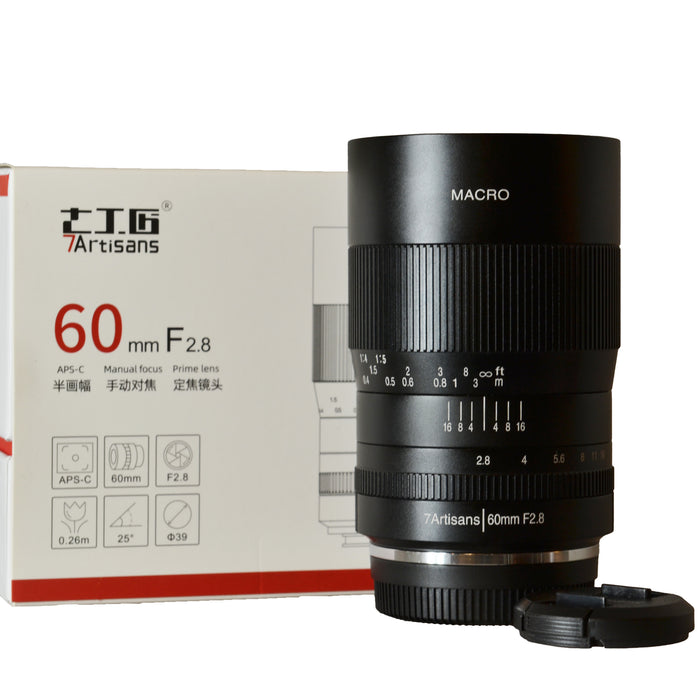 7ARTISAN 60mm F 2.8 MACRO FX MOUNT FUJI - USATO