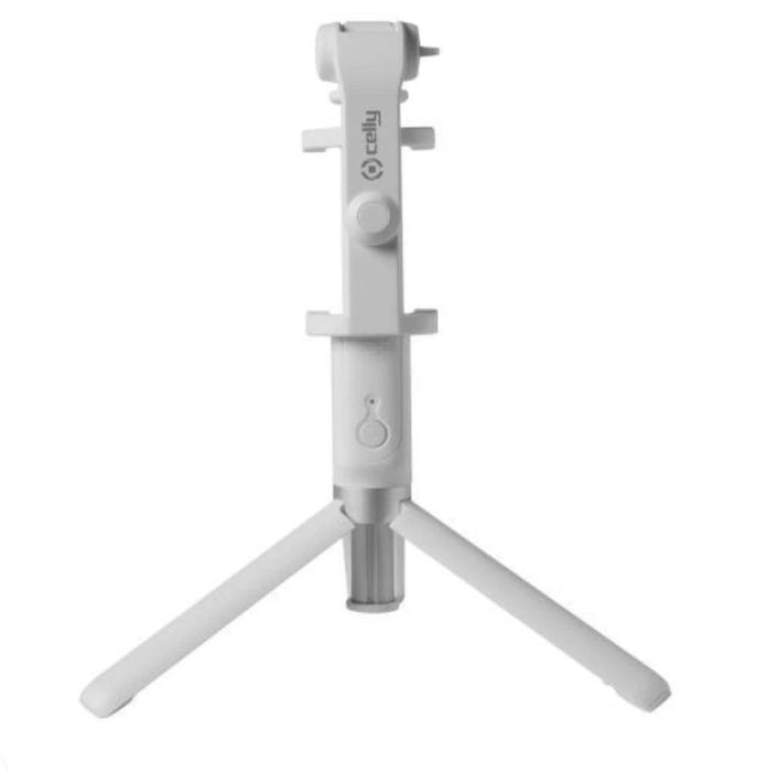 CELLY BLUETOOTH SELFIE STICK WHITE - Grande Marvin