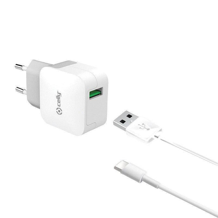 CELLY WALL CHARGER+USB-C CABLE