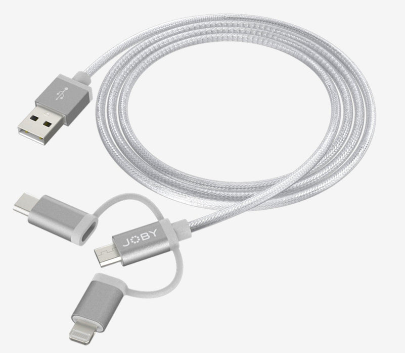 JOBY CHARGE SYNC CABLE 3IN1 1.2M GR - Grande Marvin