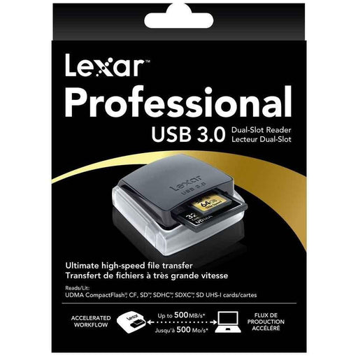 LEXAR DUAL SLOT READER PRO USB 3.0 UDMA - Grande Marvin